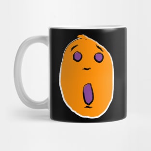 Orange pop art scream Mug